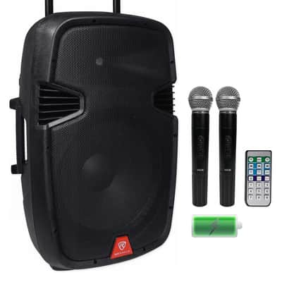 Rockville 15" Portable Karaoke Machine/System w/ (2) Wireless Microphones+LED's image 13