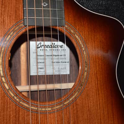 2022 Breedlove - Premier Concert CE - Edgeburst image 2