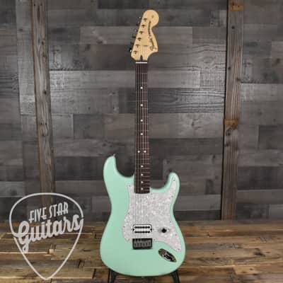 Mint Fender LTD Tom DeLonge Stratocaster - Surf Green with Deluxe Gig Bag image 2