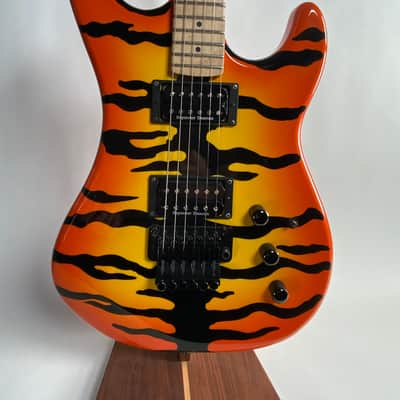 Kramer Pacer Vintage Tiger Stripe Electric Guitar w/ Floyd Rose & Seymour Duncan Pickups image 1