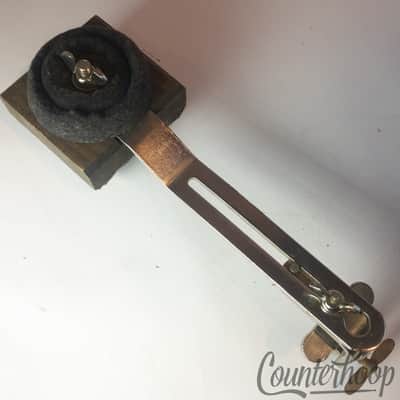 *Ludwig Clamp-On Bass Drum Hoop Slider Mount+Cymbal Felt Wood Holder Vintage 30s image 1
