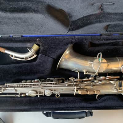 Buescher True Tone alto saxophone from 1928 - silver plated image 1