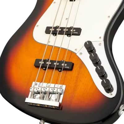 Sadowsky MetroExpress 21-Fret Vintage J/J Bass, Morado Fingerboard, Fretless With Lines, 4-String - Tobacco Sunburst Transparent High Polish image 5