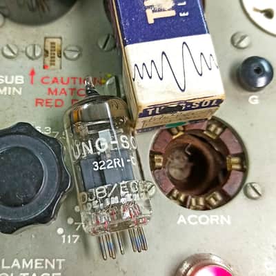 60s TUNG-SOL / BRIMAR 6DJ8 ECC88 electron tube image 1