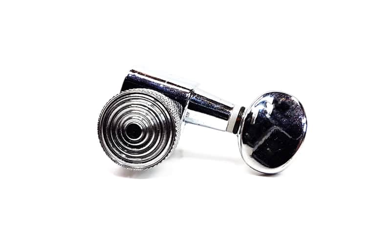 Brio Right Handed 6 In Line Guitar Locking Tuners Oval Chrome image 1