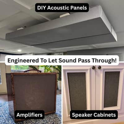 SoundAssured Standard Acoustic Fabric - 100% Acoustically Transparent - for DIY Acoustic Panels, Speaker Grill Fabric, Guitar Amp Fabric - Moody Red image 3
