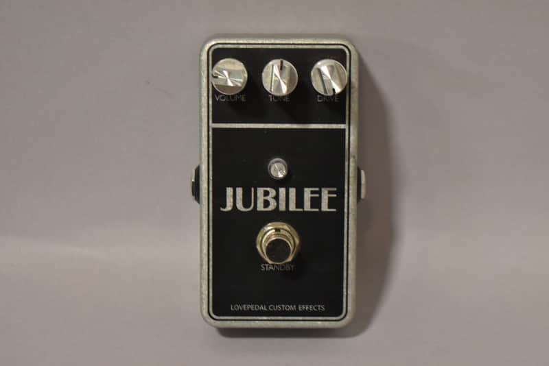 2010s Lovepedal Jubilee Overdrive Effects Pedal Silver image 1