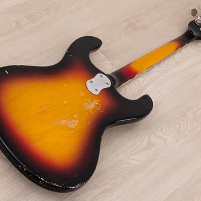 1965 Mosrite Ventures Model Vintage Short Scale Bass Sunburst image 16