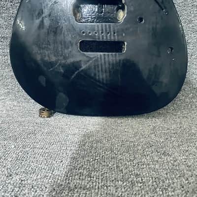 Black Guitar Body with 6 Screw Tremolo Route image 6