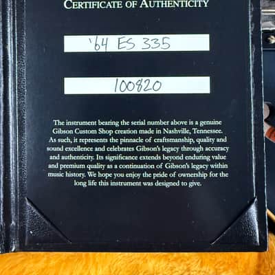 Gibson ES-335 2021 COA VOS Black Finish Plays Great Sounds Really Good! (196) image 7