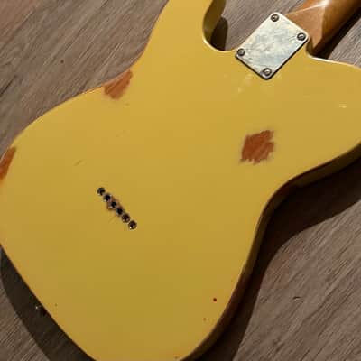Big River “Moses” T-Style • Aged Butterscotch Nitro • Roasted Maple/Rosewood • A5 Vintage Pickups image 12