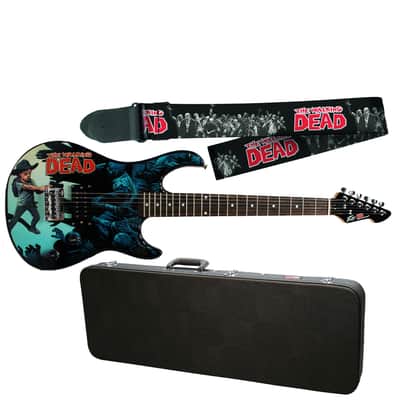 Peavey Walking Dead Carl Rockmaster Electric Guitar w/ Zombie Strap & Case image 3