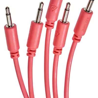 Black Market Modular Eurorack Patch Cables (100cm - Peach - 5 Pack) image 3