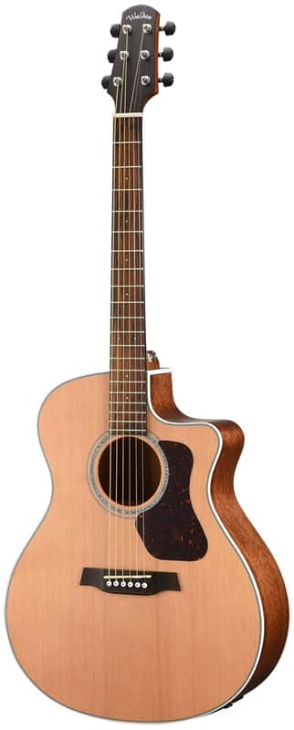 Walden G770CE Natura All-Solid Cedar-Mahogany Grand Auditorium Acoustic Cutaway-Electric Satin Natural w/Gigbag image 1