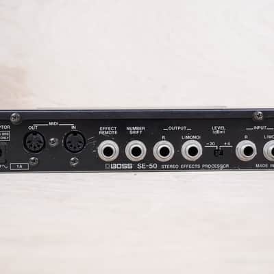 Boss SE-50 Stereo Effects Processor 1990 Black w/ Power Supply image 4