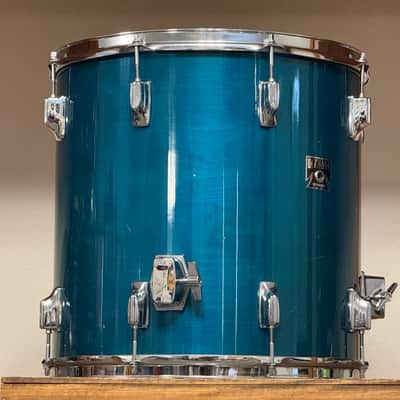 1980's Tama Superstar 16" Aquamarine Floor Tom 16x16 image 11