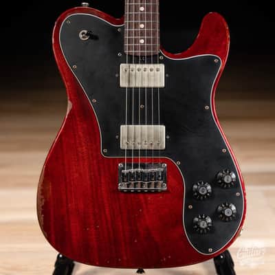Friedman Vintage T Mahogany Humbucker Guitar w/ Rosewood – Cherry Red image 2