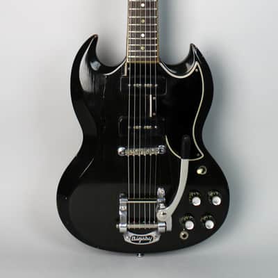 1961 Gibson SG / Les Paul Special Black Finish Vintage Electric Guitar w/Bigsby image 1