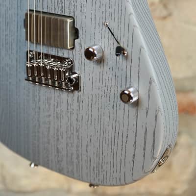 TOM ANDERSON Angel Player HH - Swamp Ash Body & Chocolate Maple Neck - Satin Organic Grain Super Sonic Gray image 12