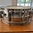 Vintage Ludwig No. 400 Supraphonic 5x14" 10-Lug Aluminum Snare Drum w/ Pointed Blue/Olive Badge 1970s - Chrome-Plated Players Drum