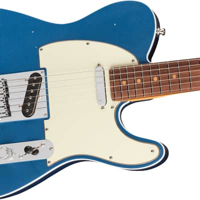 Fender American Ultra Luxe Vintage '60s Custom Telecaster Rosewood FB Lake Placid Blue with Case image 4