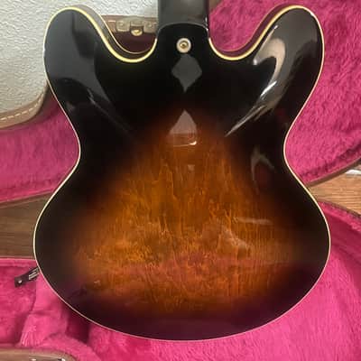 Epiphone Sheraton vintage early 80s Japan acoustic electric guitar great shape image 5
