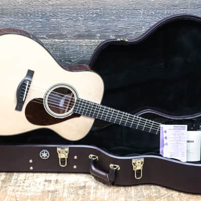 Yamaha FS9 M FS Concert-Style Body Shape Mahogany Body Acoustic Guitar w/Case image 11