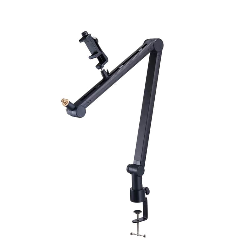 Microphone Boom Arm with Desk Mount 360° Rotatable Adjustable Mic Stand image 1