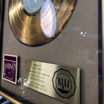 Stan Lynch Tom Petty and The Heartbreakers, RIAA, "You're Gonna Get It", Gold Record (#35) image 5