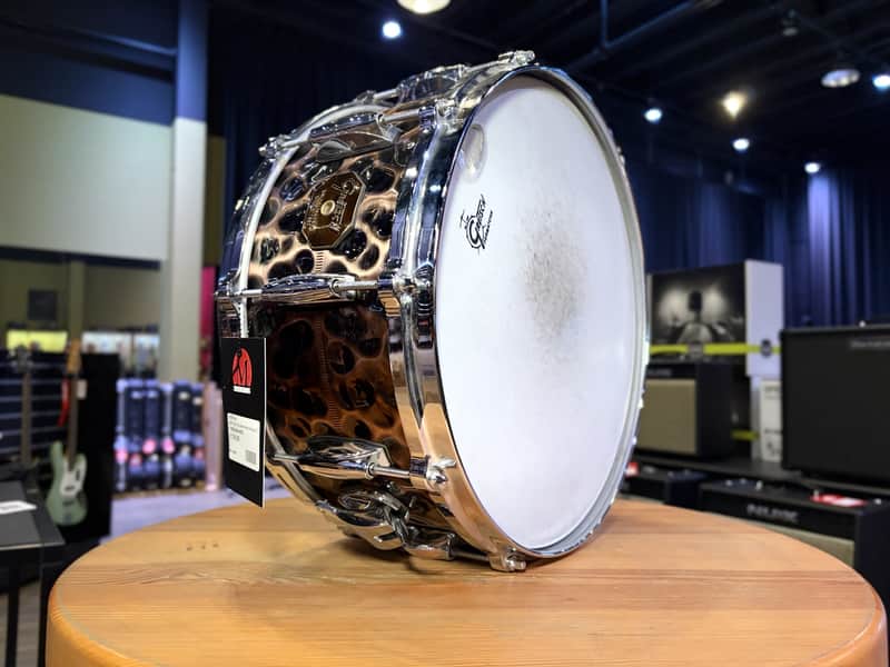 Gretsch Hammered Antique Copper 14"x6.5" Snaredrum imagen 1