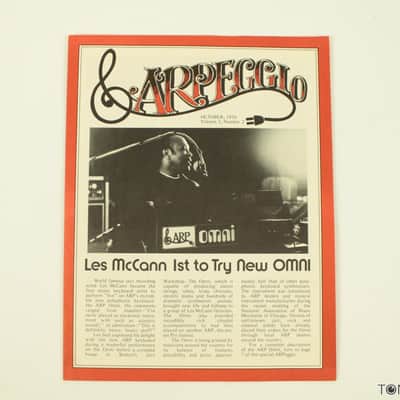 ARP Arpeggio News Oct 76 Les McCann Omni Minus Noise Mixer VINTAGE SYNTH DEALER