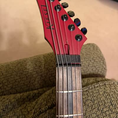 Kiesel Aries Baritone 26.5" 2021 - Blood Red Swamp Ash image 3