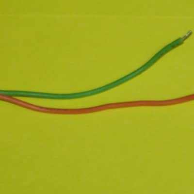 very clean Boss RED LED on a very small rectangle circuit board + green & orange wires (works fine) for Boss compact size pedals - came off of a used 1985 PH-2 Super Phaser pedal) + 2 small pieces of heat shrink tubing (NO: pedal or other items included image 10