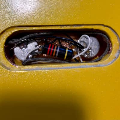 Hand built - Luthier built Corvette Doublecut Doublecut 2026 - Yellow Sparkle image 6
