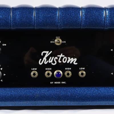 Kustom K200A-1 Tuck and Roll Electric Guitar Amplifier Stack image 6