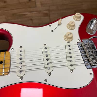 Squier Classic Vibe 50’s FSR Stratocaster - Candy Apple Red w/matching headstock -Upgraded tuners and pickups + sc image 18