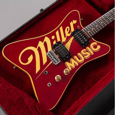 Hamer Miller Music 1985 red gold sparkle image 8