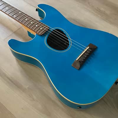 Kramer Ferrington 1980 - Neon Blue Left Handed Custom Order Case image 4