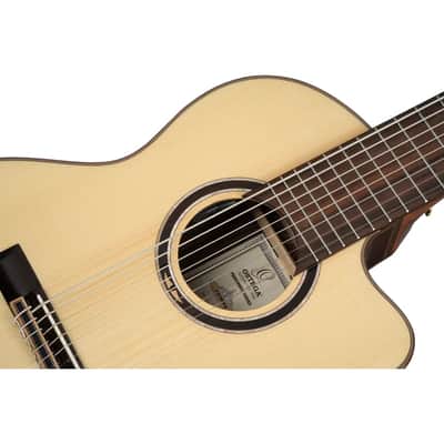 Ortega RCE158RW-8 Performer Series Solid Spruce Top Okoume Neck 4/4 Size Cutaway Nylon 8-String Classical Acoustic-Electric Guitar w/Pro Gig Bag image 11
