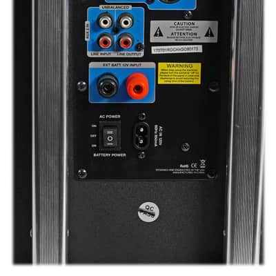 Rockville 8" Portable Bluetooth Karaoke Machine/System w/ Wireless Mic+LED Strip image 7