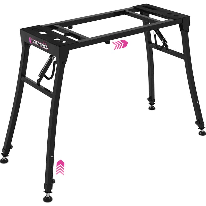 Liquid Stands Collapsible Piano Keyboard Stand - Adjustable and Sturdy - Fits 54-88 Key Electric Pianos image 1