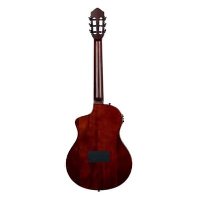 Ortega Guitars RTPSTD-NAT TourPlayer Series Thinline A/E Nylon image 8