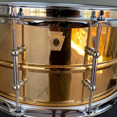 Ludwig LB552T-B Polished Bronze-Phonic 6.5x14 Snare Drum w/ Tube Lugs image 2