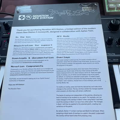 Novation AFX Station 25-Key Analogue Synthesizer (Limited Edition Monosynth) image 10