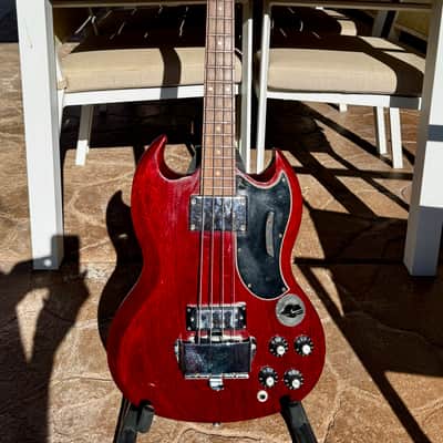 Bruce Kulick Collection (KISS)  1967 Gibson EB-3 - Cherry Red - Original Case image 20