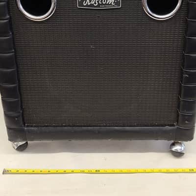 Vintage Kustom Tuck N Roll 2X15" Black Bass Guitar Cabinet Original Speakers image 10