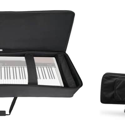 Rockville 88 Key Slim Padded Rigid Keyboard Gig Bag Case For Casio PX-100