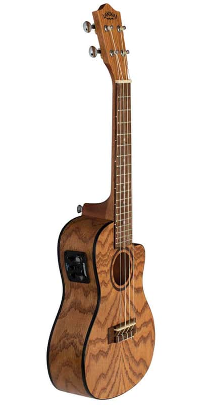 Lanikai Oak Cutaway Electric Concert Ukulele w/Bag image 1