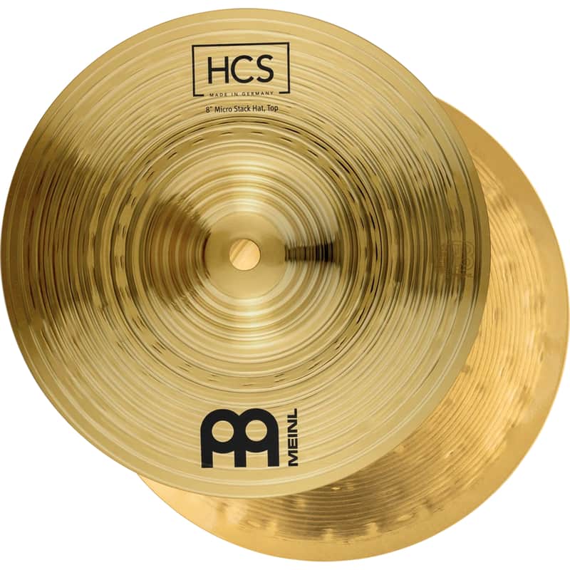 Meinl HCS Micro Stack Hi Hat Cymbals 8" image 1