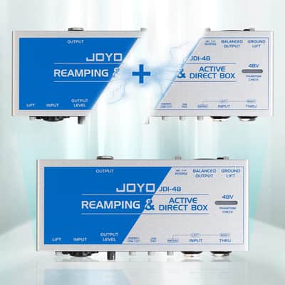 JOYO Reamping & Active DI Box for Guitar/Bass JDI-48 | 48V Phantom Powered, 6.35mm TRS/XLR Inputs, Low-cut Filter, Phase Reverse, Ground Lift, -15dB Pad, Home Studio Recording image 2